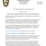 FILLMORE COUNTY NEWS RELEASE